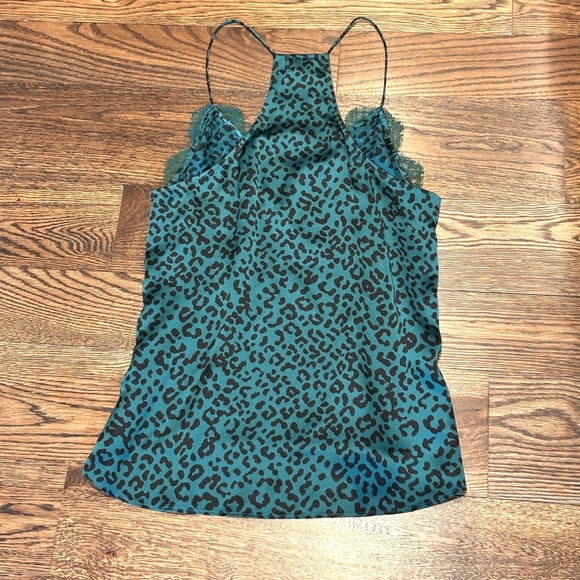 CAMI NYC Racerback Emerald Leopard Camisole - Picture 9 of 11